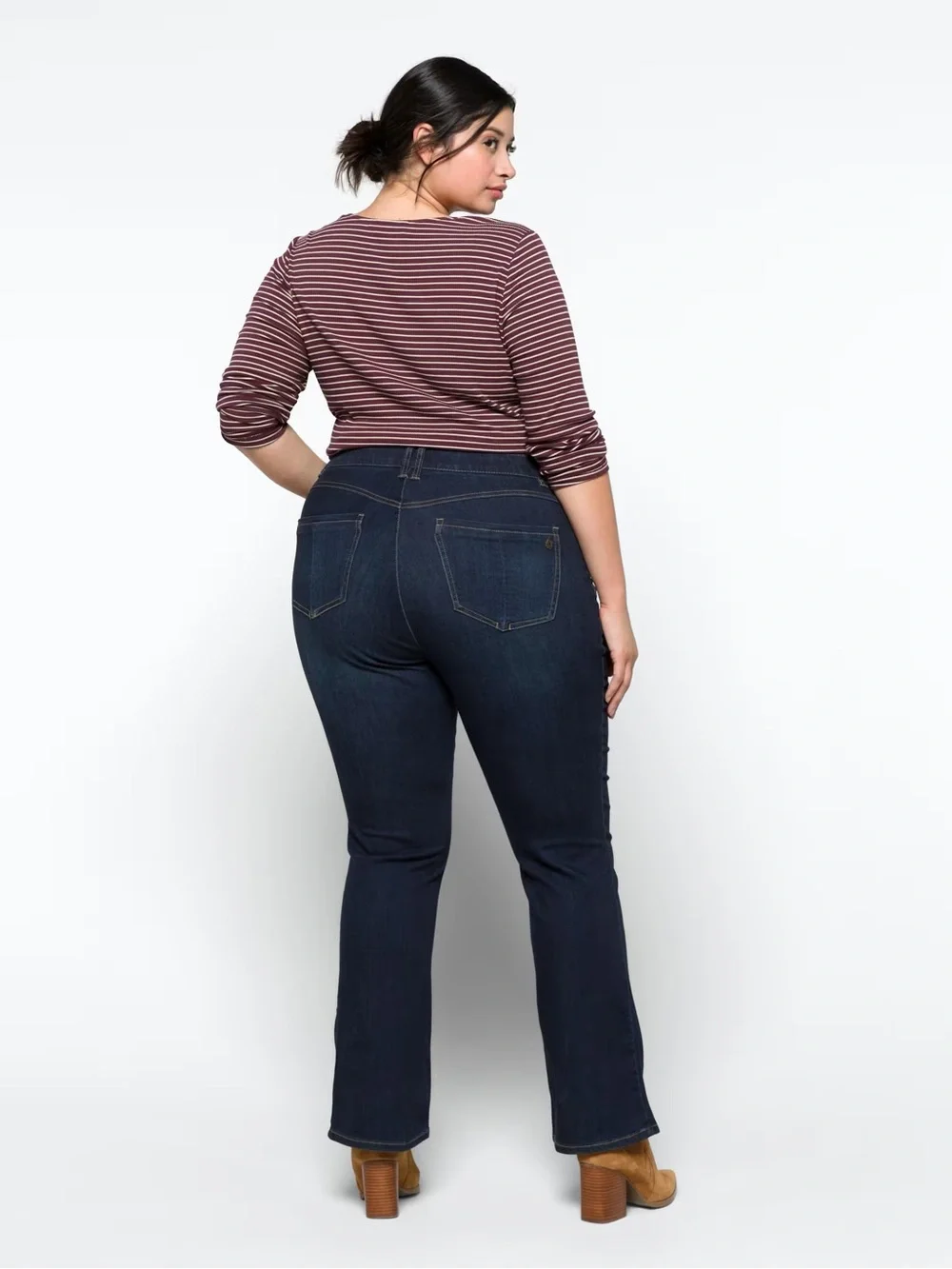 Democracy Kathryn Ab Solution Itty Bitty Bootcut Dark Jean - Picture 3 of 8